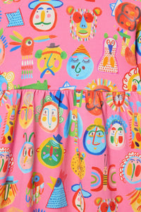 Gorman - Gallery Kids Raglan Dress - pink