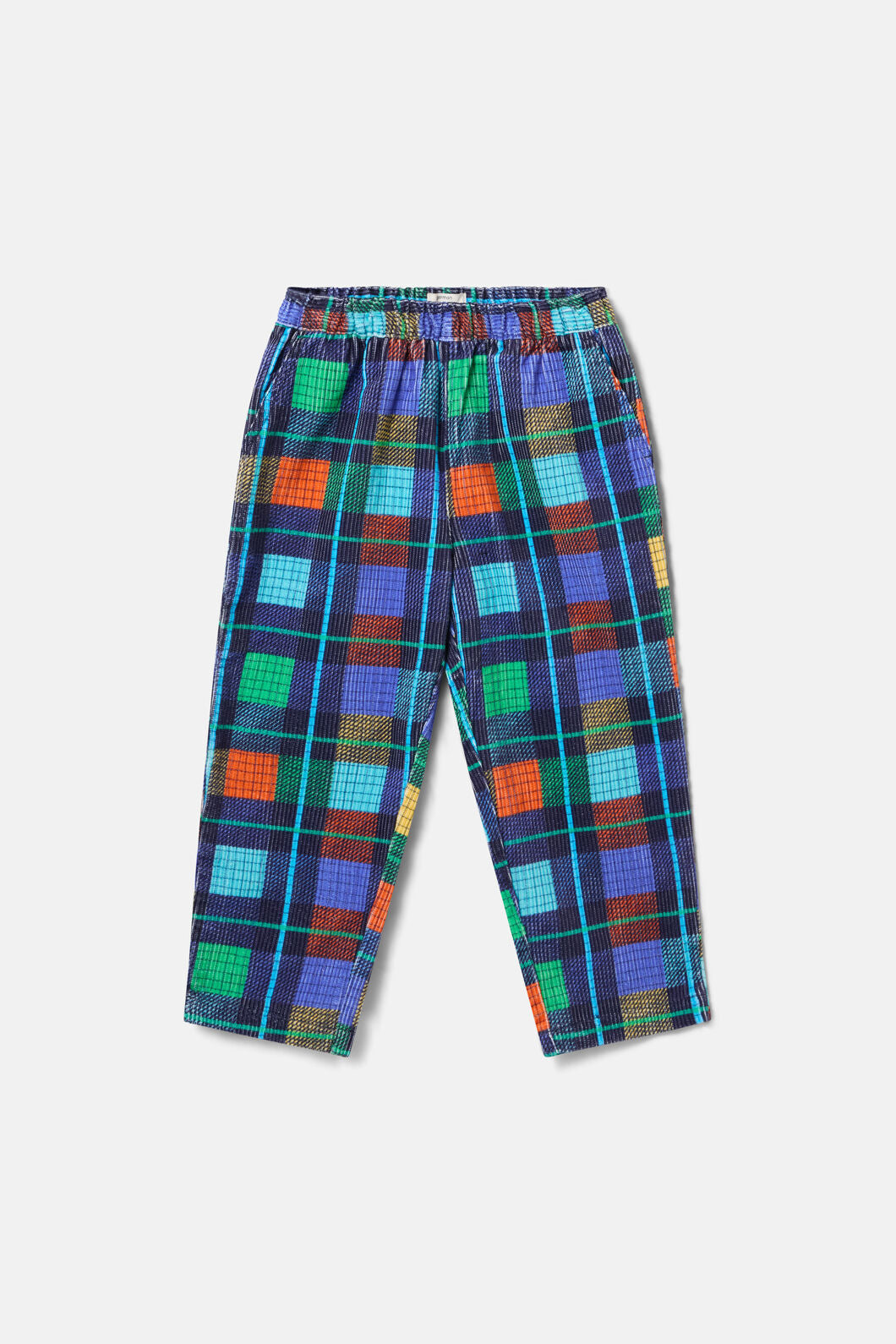 Gorman - Navy Check Kids Cord Pant - navy