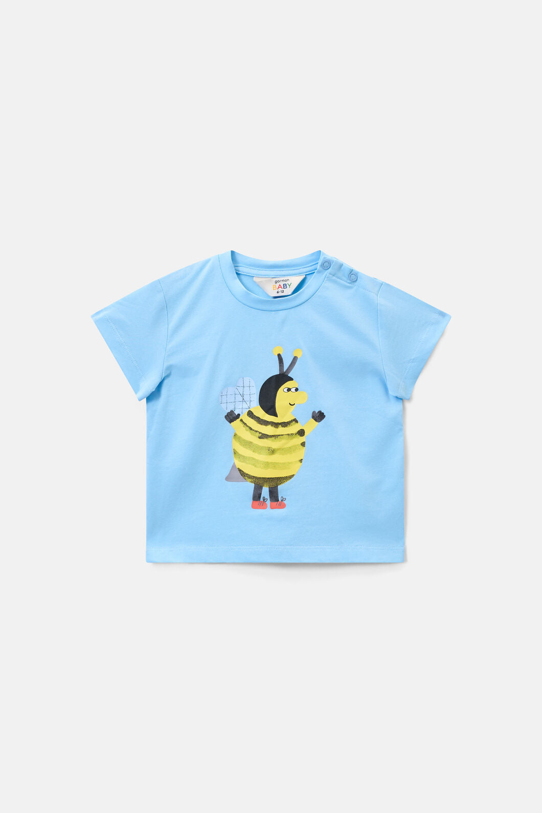 Gorman - Bee Guy Baby T-Shirt-Blue - blue