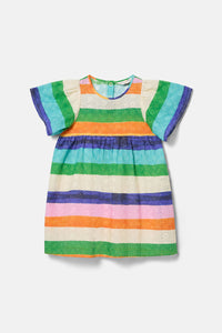 Gorman - Painted Stripe Kids Dress - multi