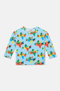 Gorman - Flying Frogs Kids Long Sleeve T-Shirt - blue