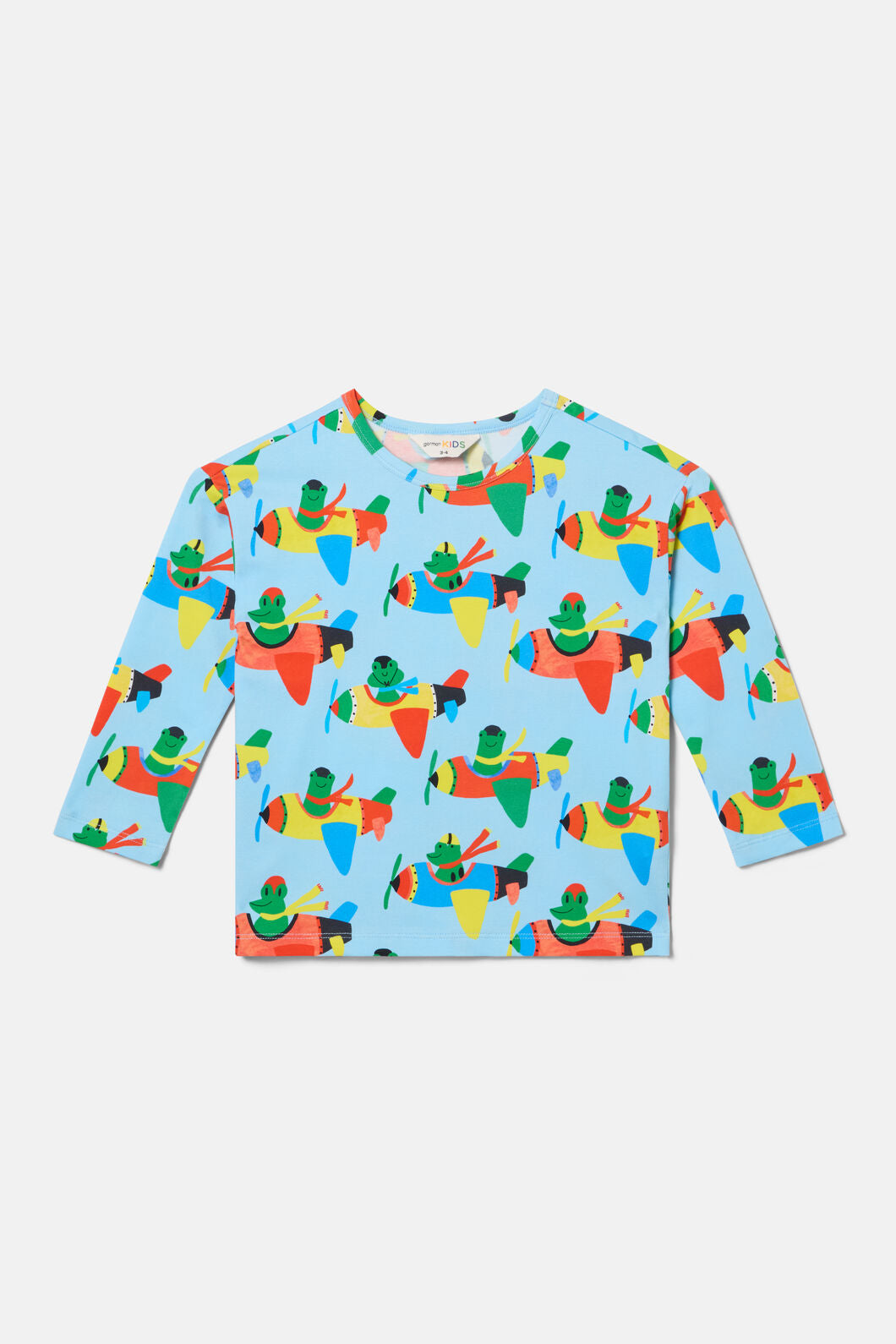 Gorman - Flying Frogs Kids Long Sleeve T-Shirt - blue