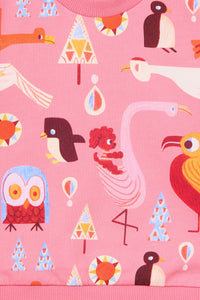 Gorman - Funky Birds Baby Sweater - pink