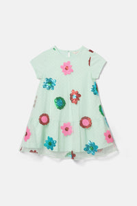 Gorman - Floral Sequins Dress - mint