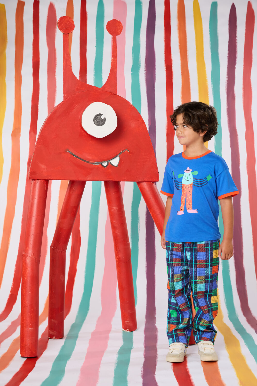 Gorman - Happy Monster Guy Kids T-Shirt - blue