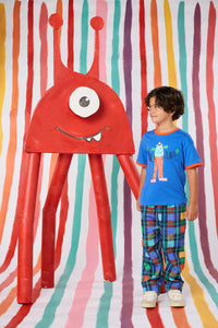 Gorman - Happy Monster Guy Kids T-Shirt - blue