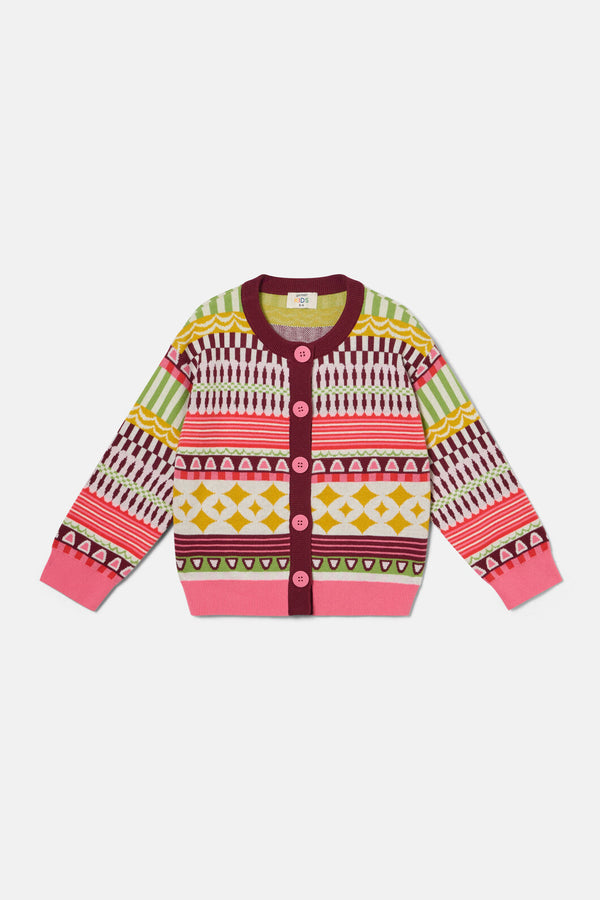Gorman - Abstract Kids Cardigan - multi