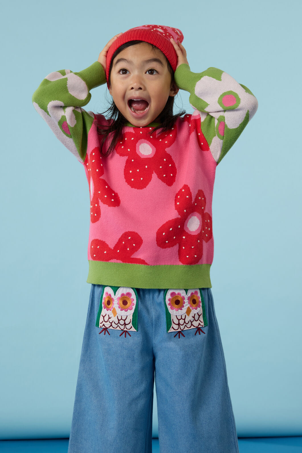 Gorman - Spotty Floral Kids Knit Jumper - multi