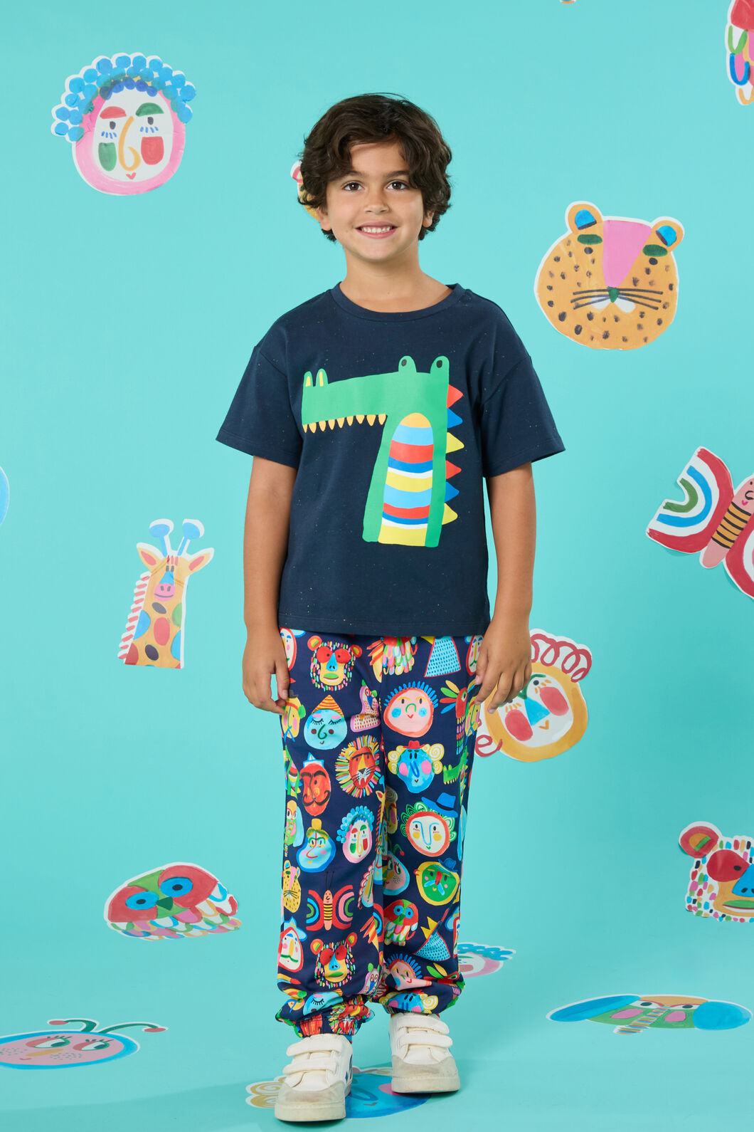 Gorman - Croc Guy Kids T-Shirt - navy