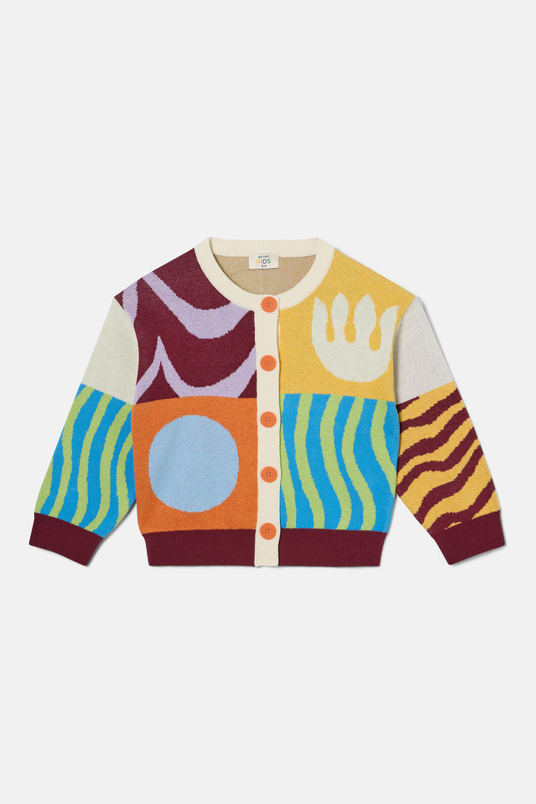 Gorman - Bold Shapes Kids Cardigan - multi