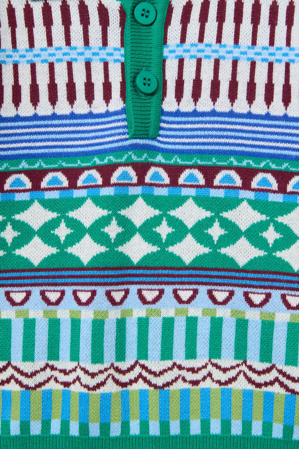 Gorman - Abstract Kids Knit Jumper - blue