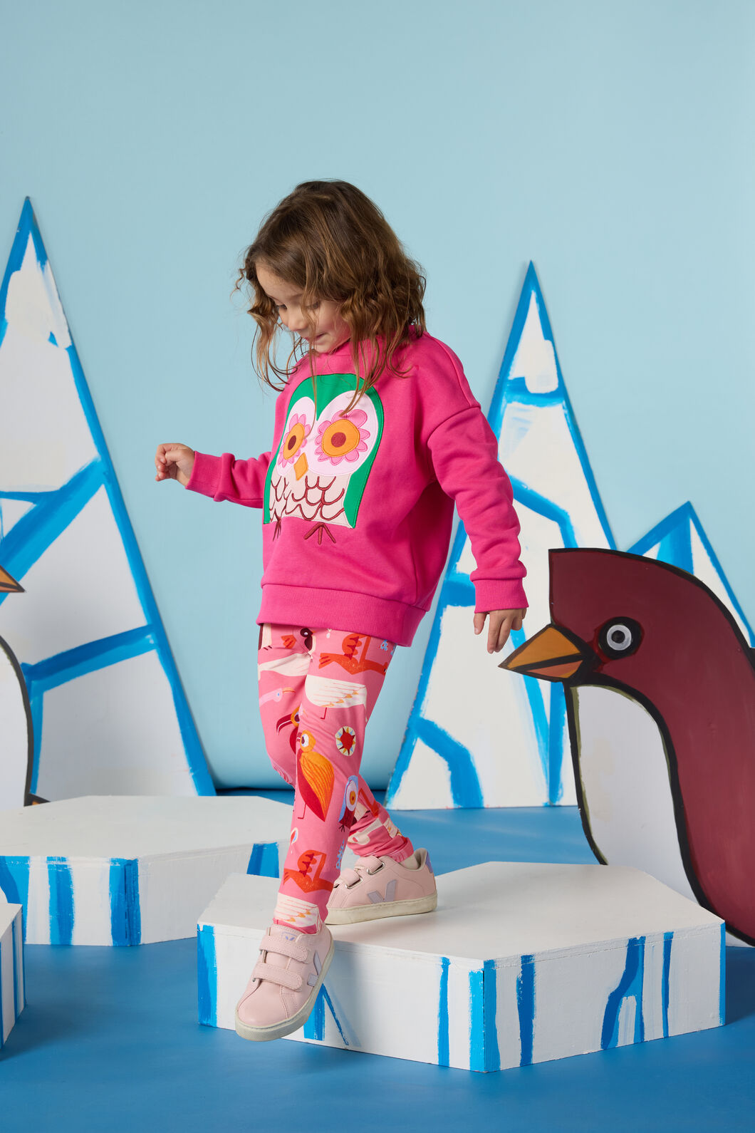 Gorman - Funky Birds Kids Legging - pink