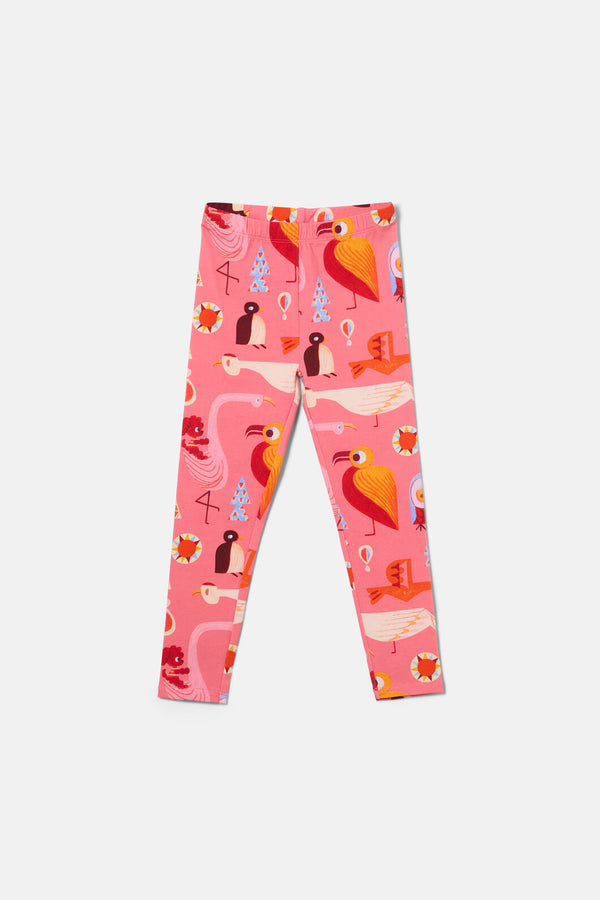 Gorman - Funky Birds Kids Legging - pink