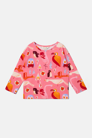 Gorman - Funky Birds Kids T-Shirt - pink
