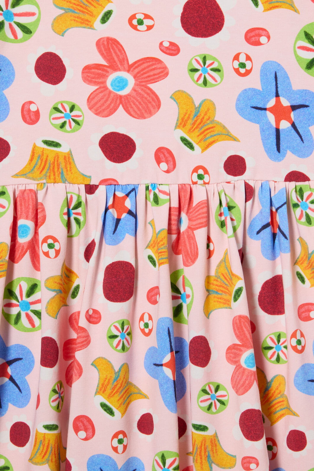 Gorman - Spotty Floral Kids Jersey Dress - pink