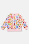 Gorman - Spotty Floral Kids Sweater - pink