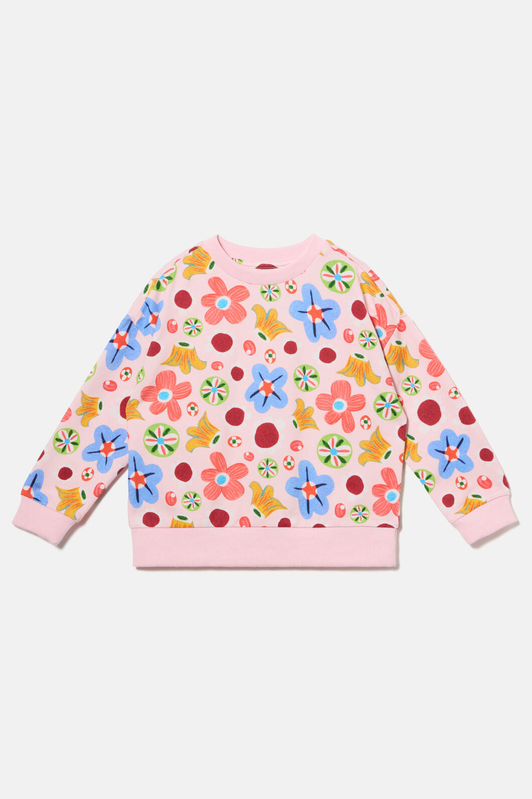 Gorman - Spotty Floral Kids Sweater - pink