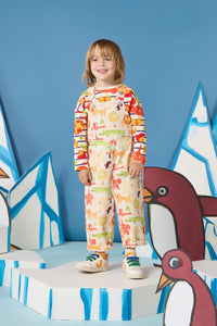 Gorman - Animals Kids Overalls - oatmeal
