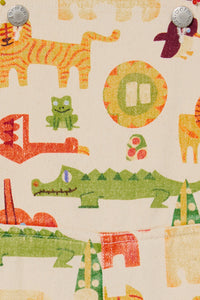 Gorman - Animals Kids Overalls - oatmeal