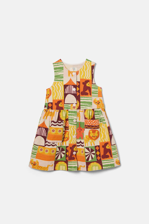 Gorman - Abstract Circus Kids Dress - multi