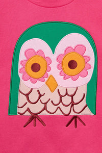 Gorman - Funky Owl Kids Sweater - pink