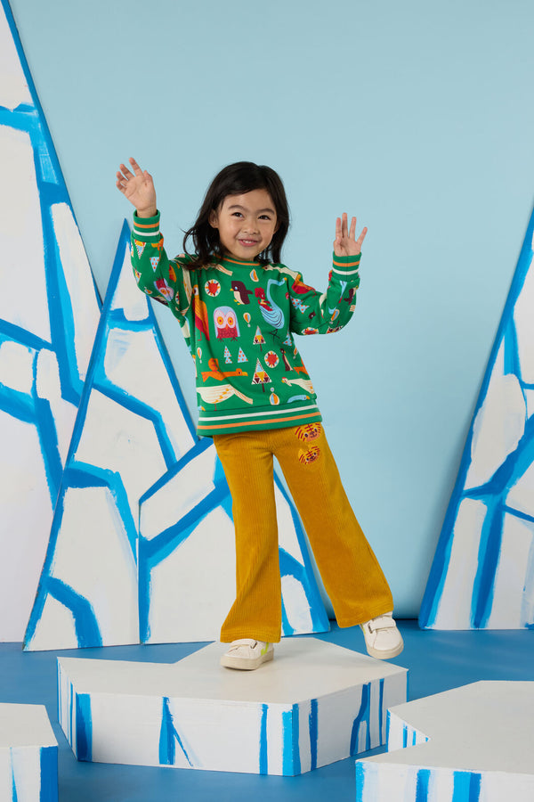 Gorman - Funky Birds Kids Sweater - green