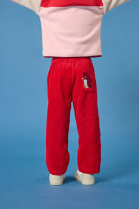 Gorman - Penguin Cord Kids Pant - red