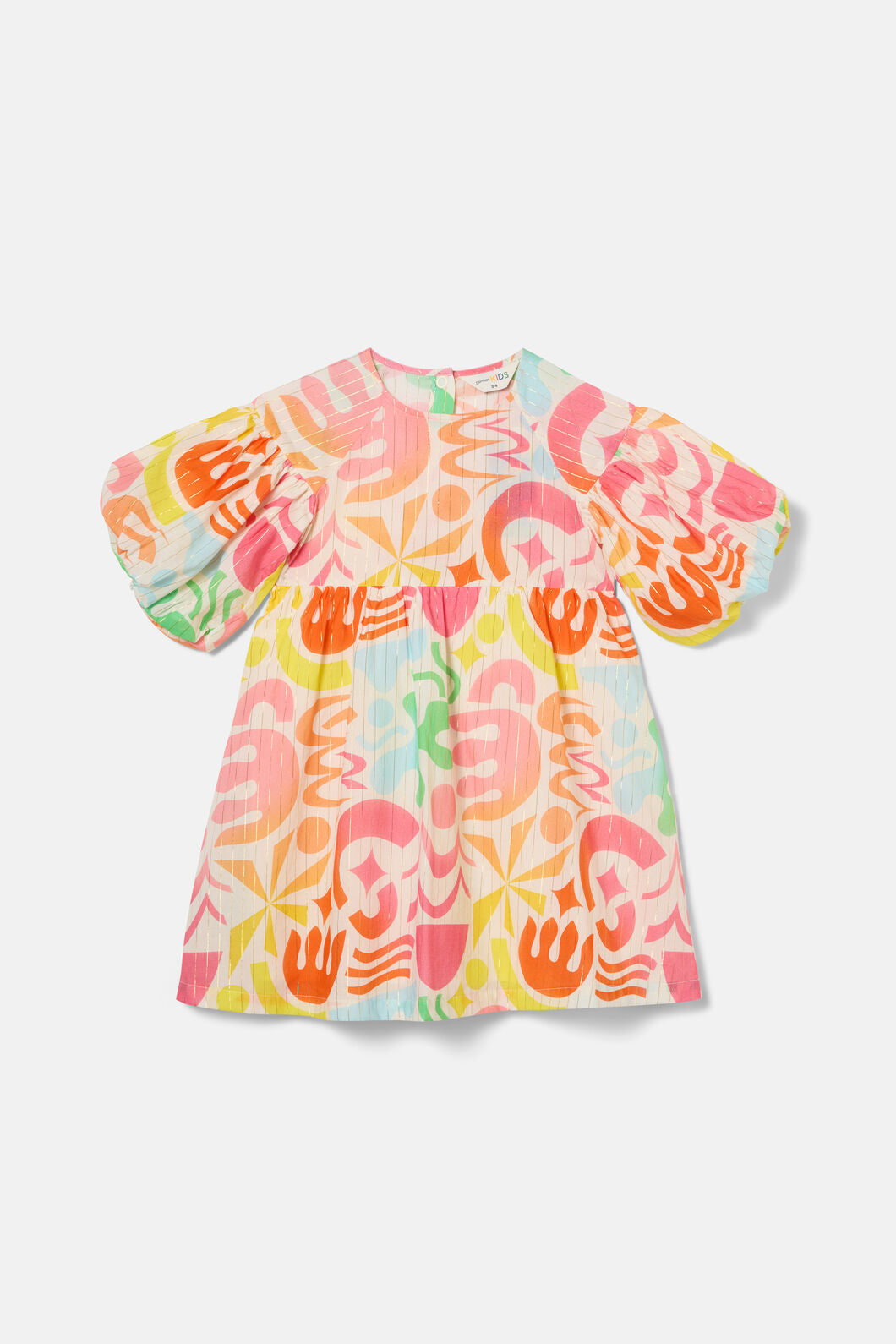 Gorman - Playful Shapes Kids Dress - cream