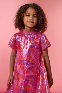 Gorman - Circus Kids Sequins Dress - pink