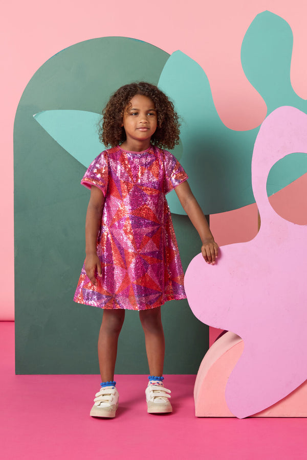Gorman - Circus Kids Sequins Dress - pink