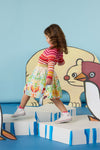 Gorman - Funky Birds Border Kids Skirt - cream