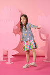 Gorman - Spotty Floral Stripe Kids T-Shirt - multi