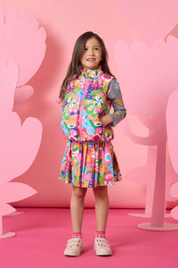 Gorman - Bold Floral Kids Puffer Vest - multi