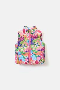 Gorman - Bold Floral Kids Puffer Vest - multi