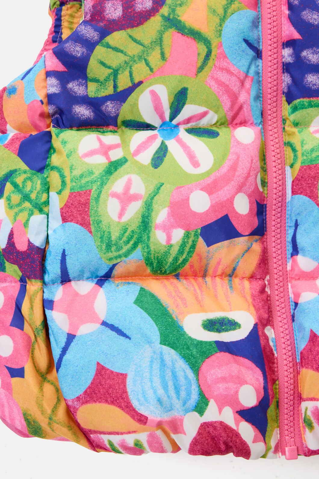 Gorman - Bold Floral Kids Puffer Vest - multi