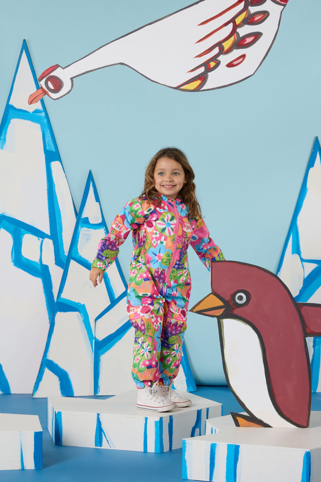 Gorman - Bold Floral Kids Rainsuit - multi
