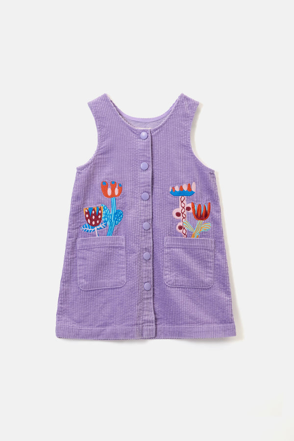 Gorman - Bouquet Cord Kids Pini Dress - lilac