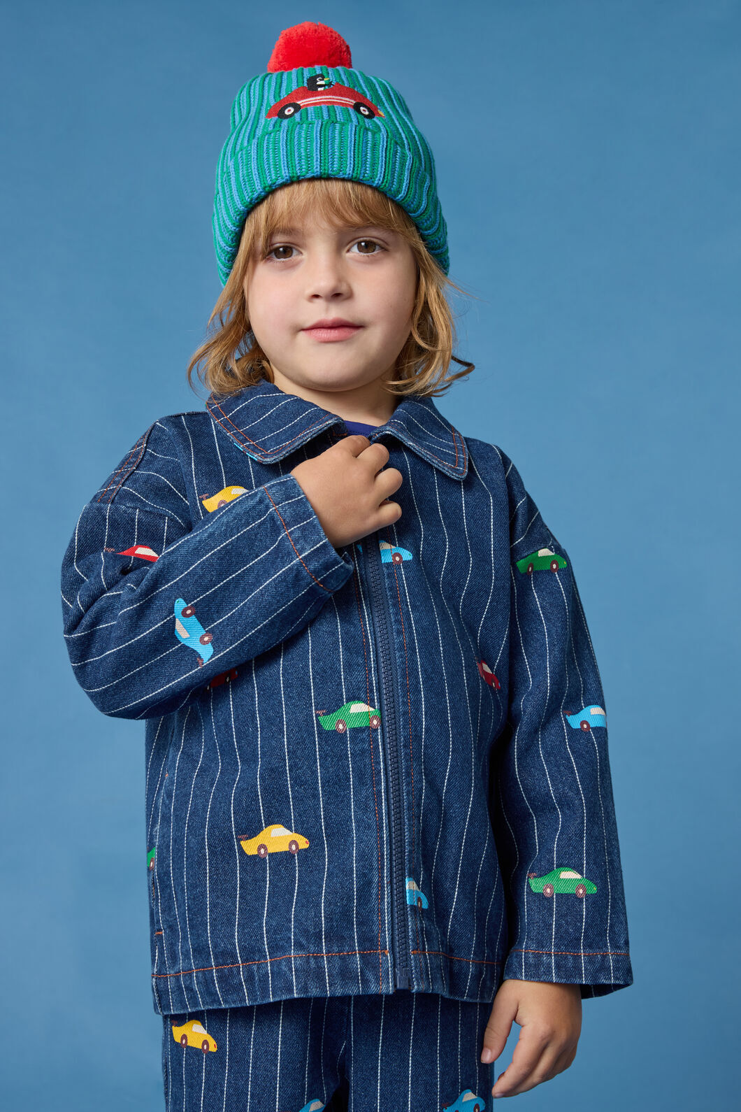 Gorman - Cars Kids Pinstripe Jacket - navy