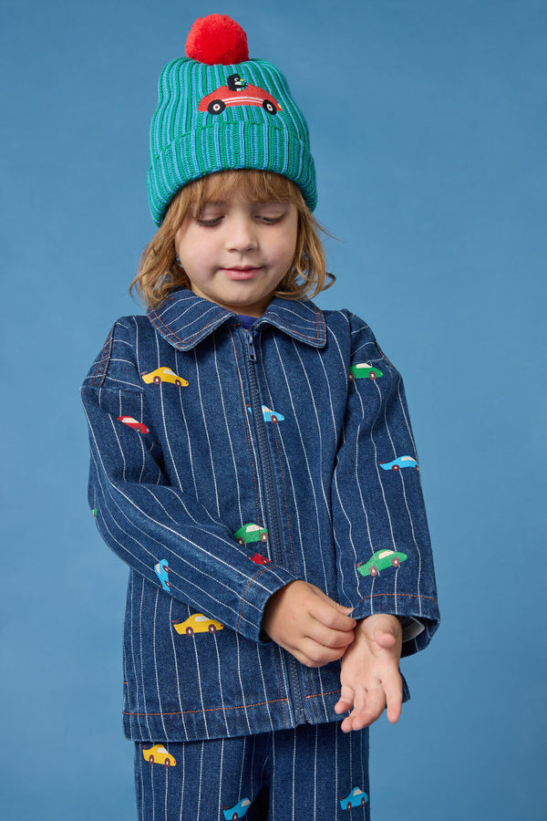 Gorman - Cars Kids Pinstripe Jacket - navy