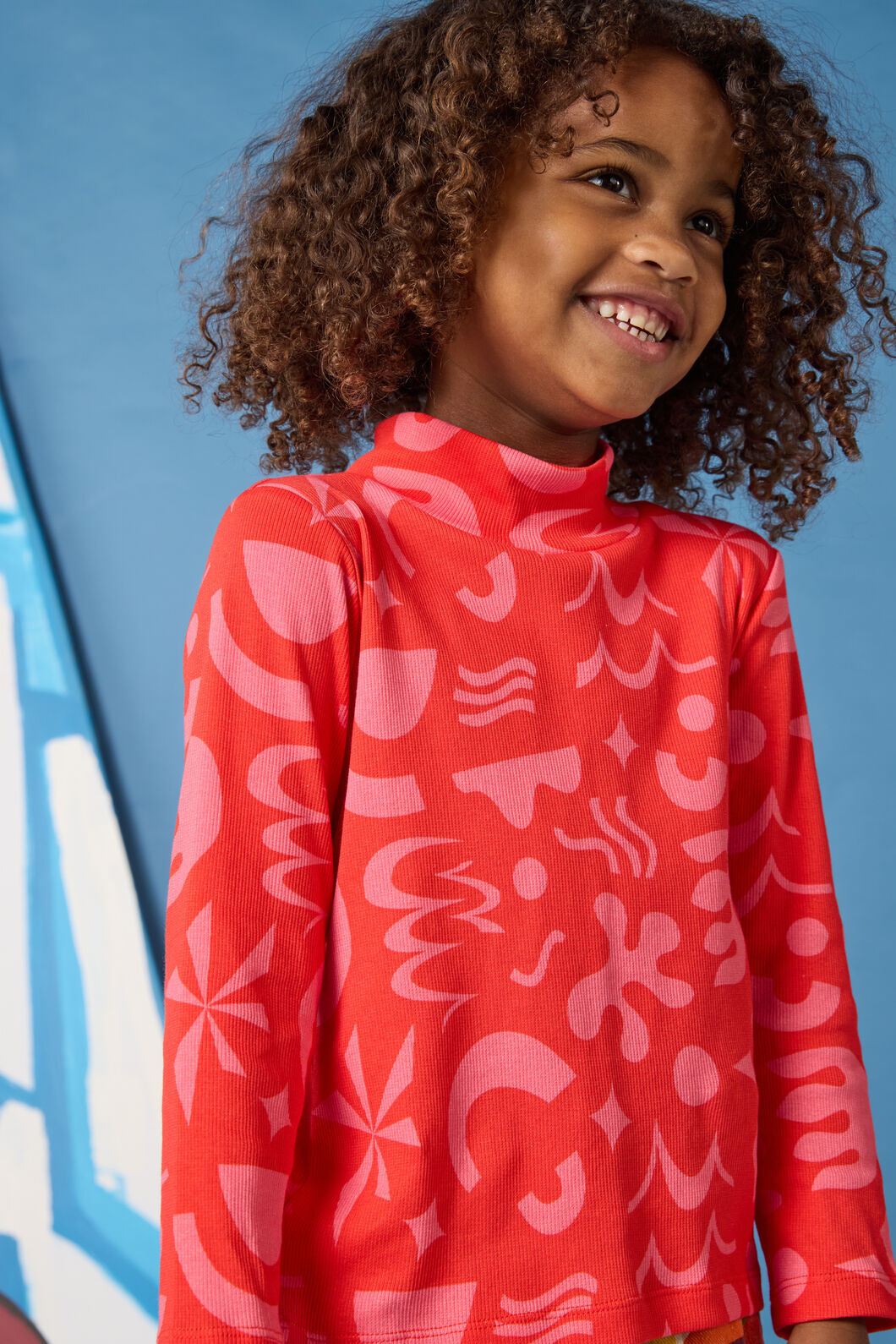Gorman - Playful Shapes Kids Skivvy Top - red