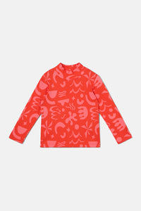 Gorman - Playful Shapes Kids Skivvy Top - red