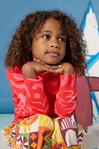 Gorman - Playful Shapes Kids Skivvy Top - red