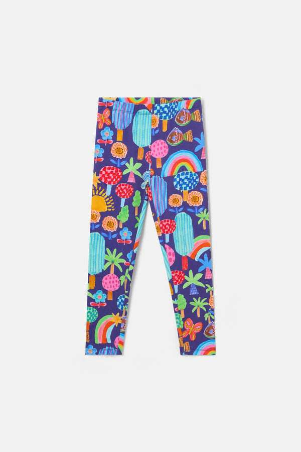 Gorman - Rain Forest Kids Legging - navy