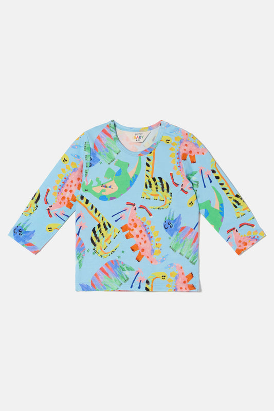 Gorman - Dino Land Baby T-Shirt - blue