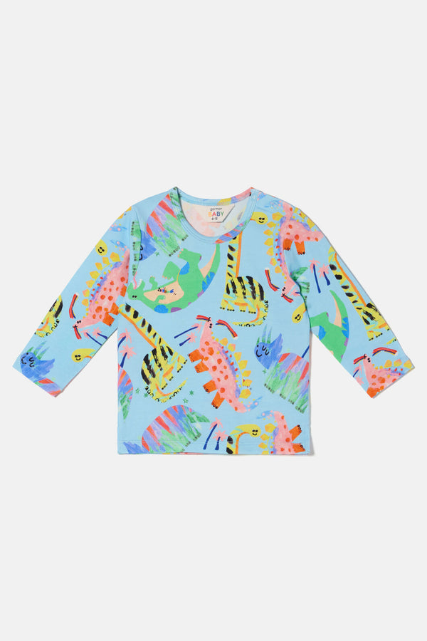 Gorman - Dino Land Baby T-Shirt - blue