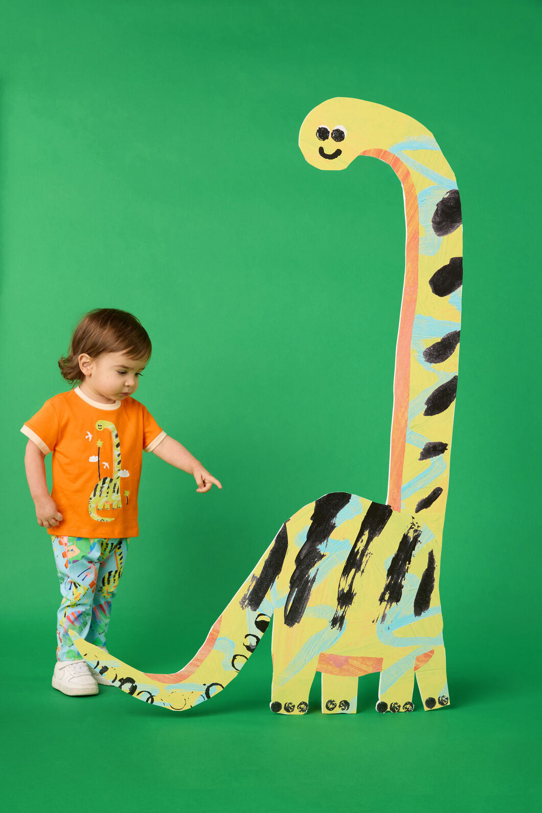 Gorman - Dreamer Dino Baby T-Shirt - orange
