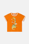 Gorman - Dreamer Dino Baby T-Shirt - orange