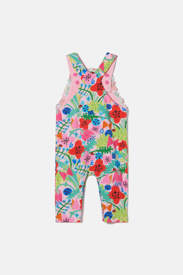 Gorman - Flower Field Baby Overalls - pink