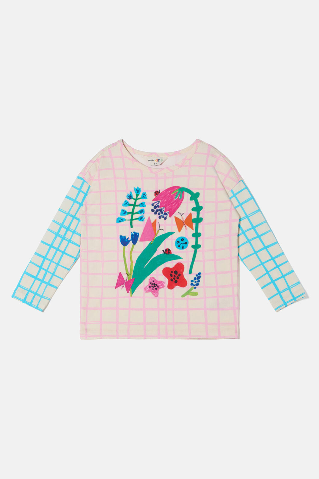 Gorman - Check Flowers Kids T-Shirt - multi