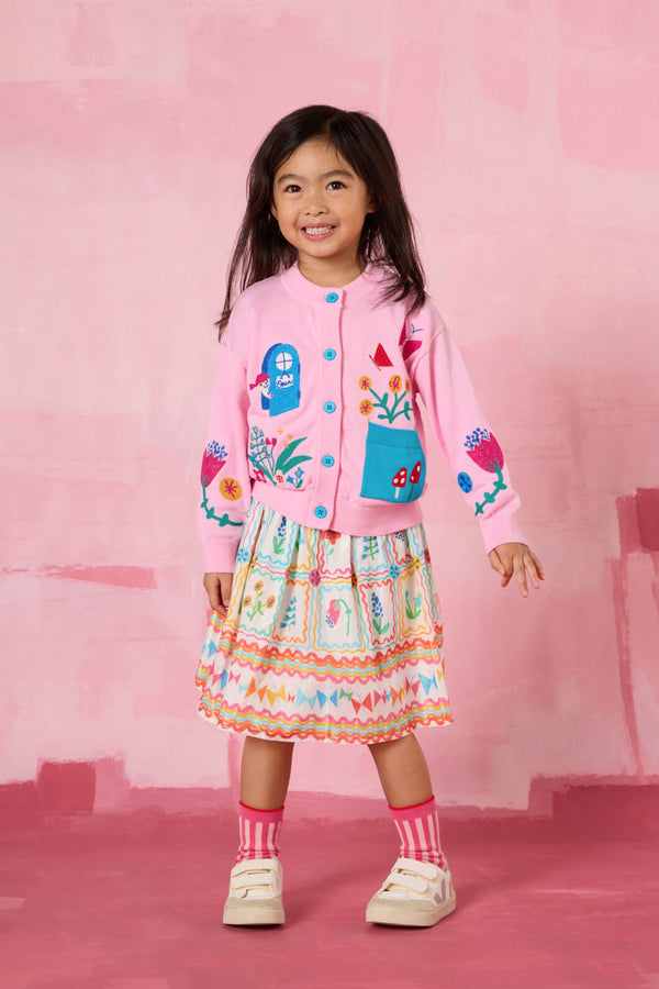 Gorman - Gallery Border Kids Skirt - multi